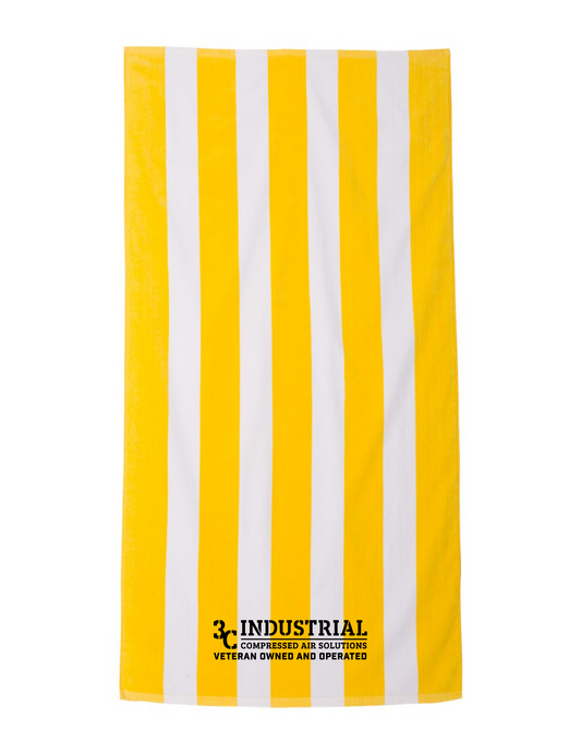 3C Industrial Striped Beach Towel