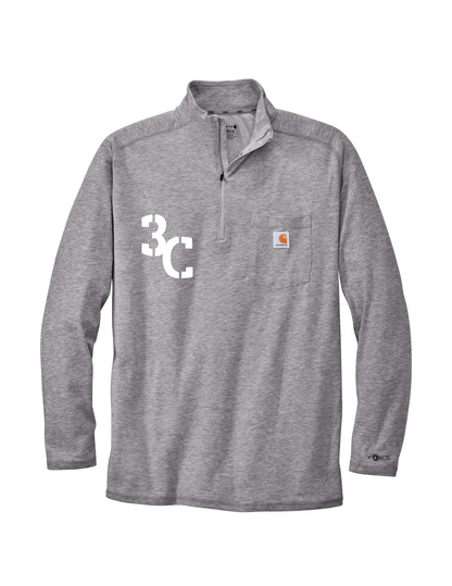 3C Carhartt Force® 1/4-Zip Long Sleeve T-Shirt